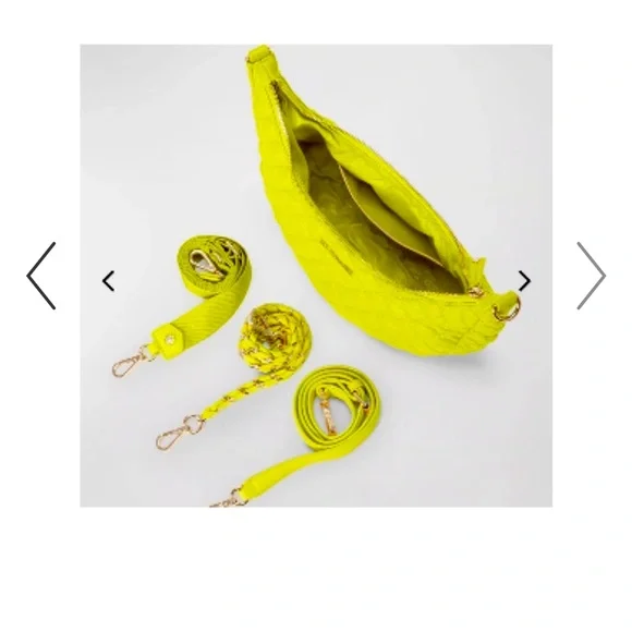 NWT - MZ Wallace - Crosby Luna Acid Yellow Crossbody/Shoulder Purse - Picture 3 of 8